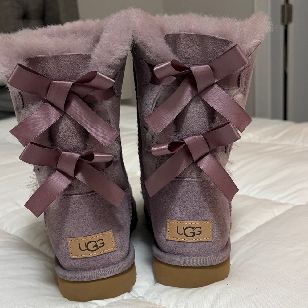 UGG Women's Mauve Fur-Lined Boots
